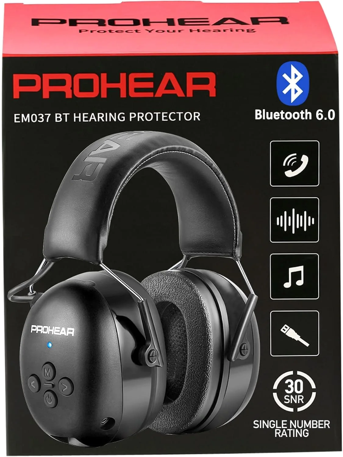 037 Bluetooth Hearing Protection Headphones