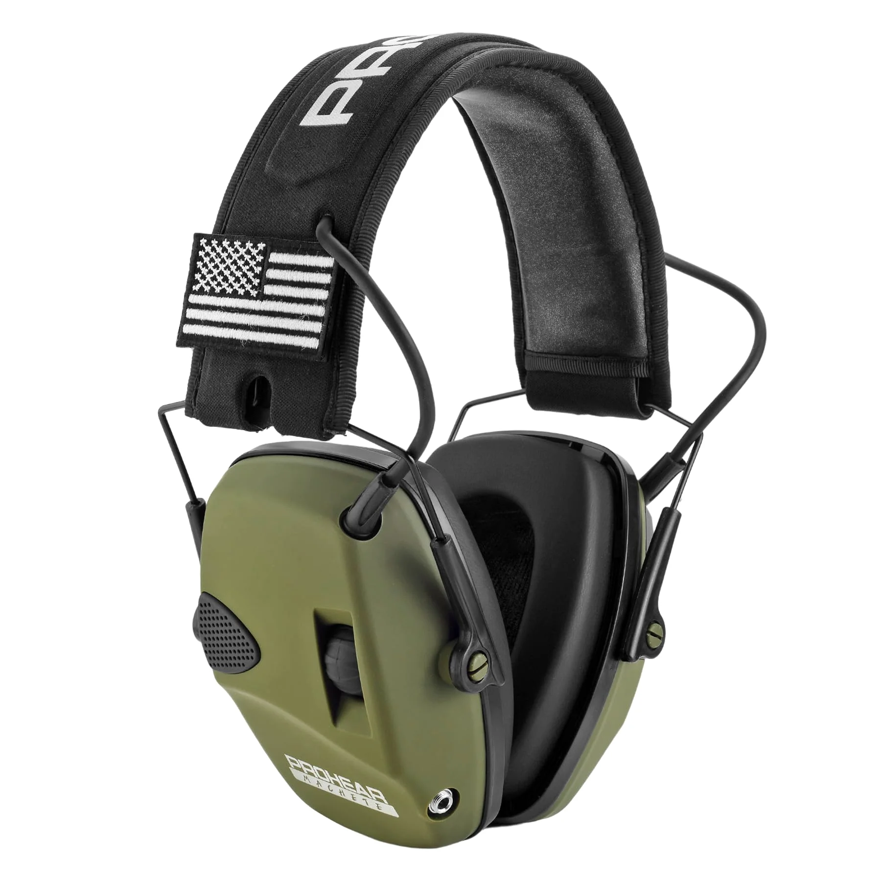Electronic earmuffs at a shooting range