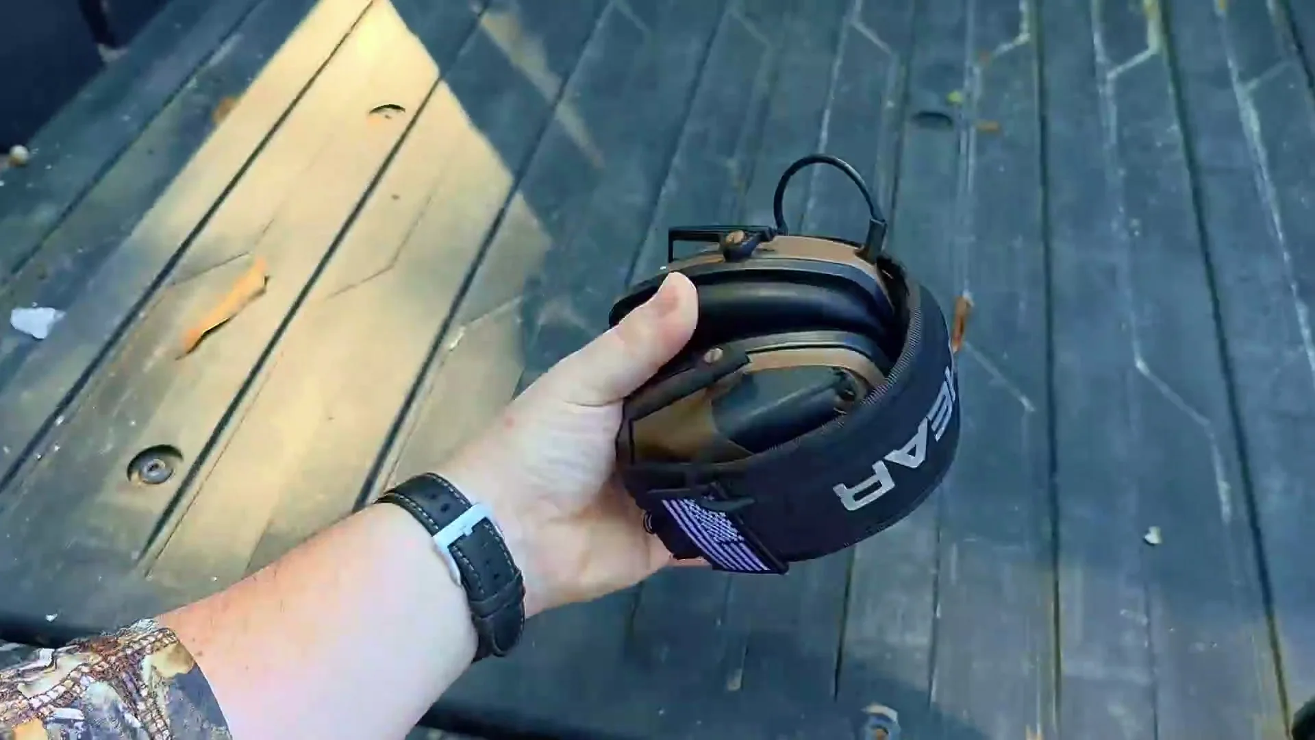 PROHEAR earmuffs at the range and on the job